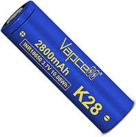 VapCell K28 18650 2800 mAh INR (Blue), 20A (35A) без защиты.