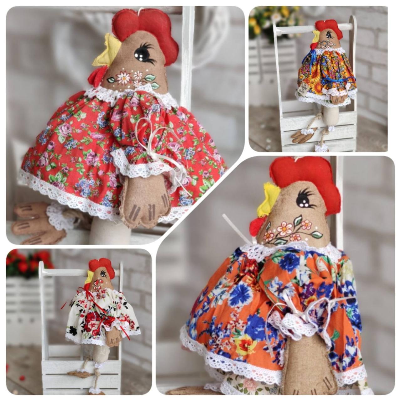 Великодня курочка Прованс, Н-38-40 см, 250 грн, декор, кошик в подарунок, фото 1