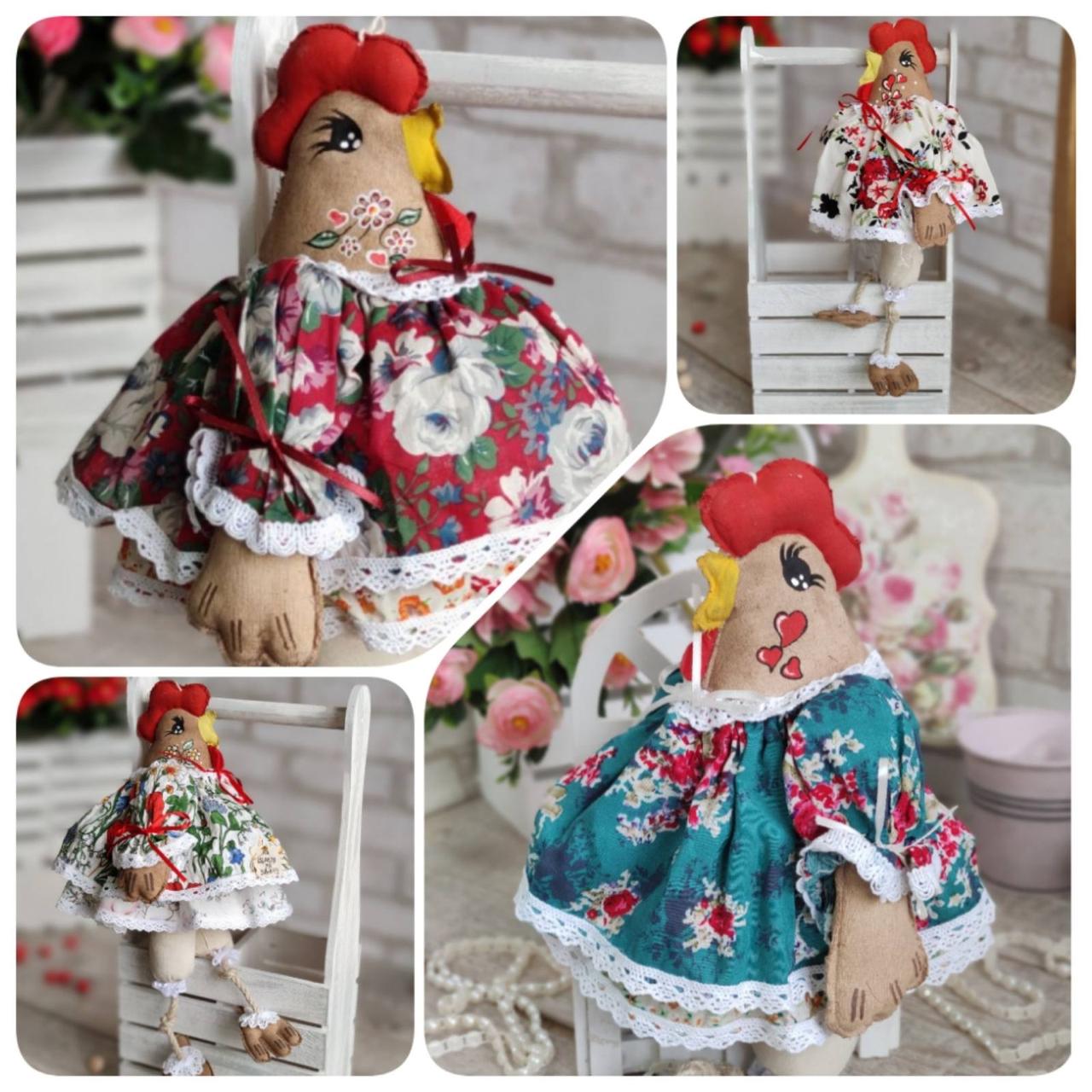 Великодня курочка Прованс, Н-38-40 см, 250 грн, декор, кошик в подарунок, фото 1