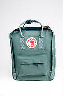 Рюкзак Fjallraven Kanken Classic Rainbow 16 л з смугастими ручками Оливковий (FK16-40)