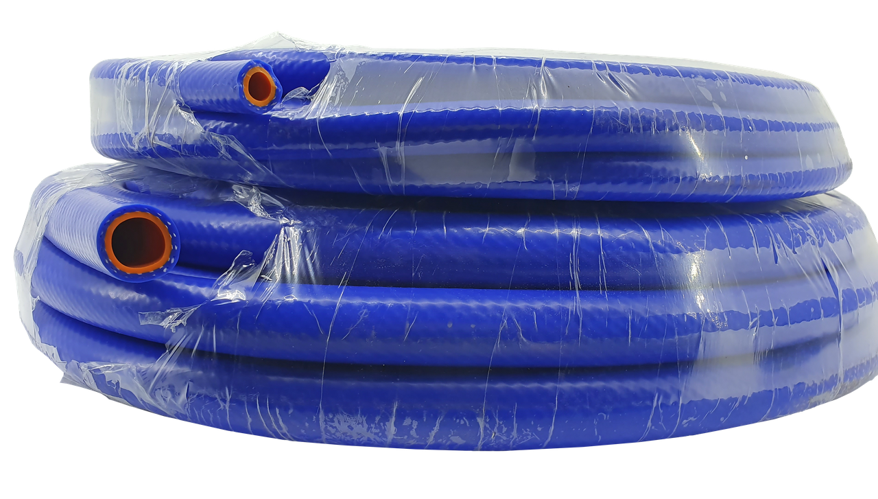 Рукав напірний армований поліамідною ниткою (2 шари) 10 мм х 17 мм (Силікон) 2 Атм бухта 20 м, фото 1