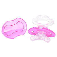 Прорізувач для зубів силіконовий охолоджуючий рожевий BabyOno (5901435409374)