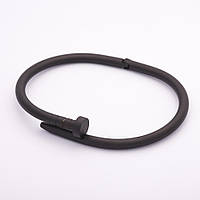 Браслет "Цвях" колір металу "чорний" скоба хайтек обхват 18 см купити біжутерію дешево оптом в інтернеті