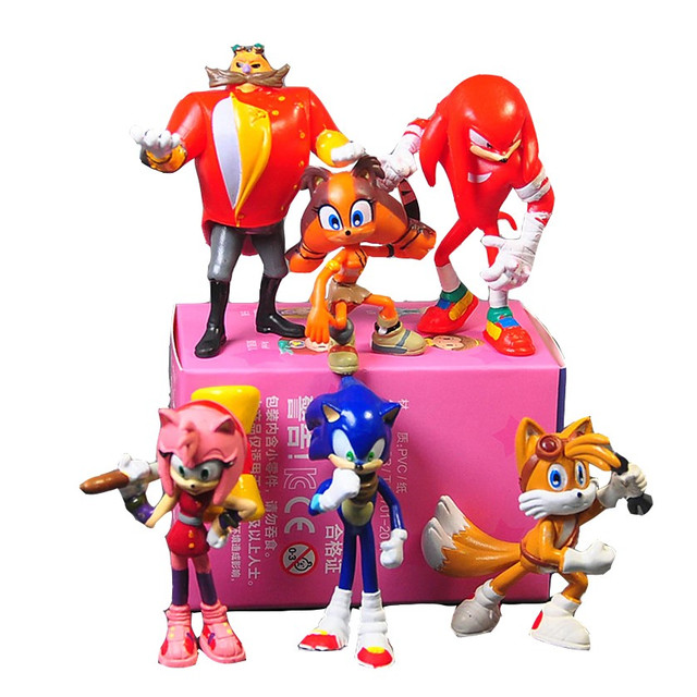 Набор фигурок Ёжик Супер Соник 6в1, 7 см - Sonic the Hedgehog (ID ...