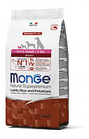 Сухой корм Monge Extrasmall Adult 0.8 кг (Монже) для взрослых собак карликовых пород до 4 кг с ягненком