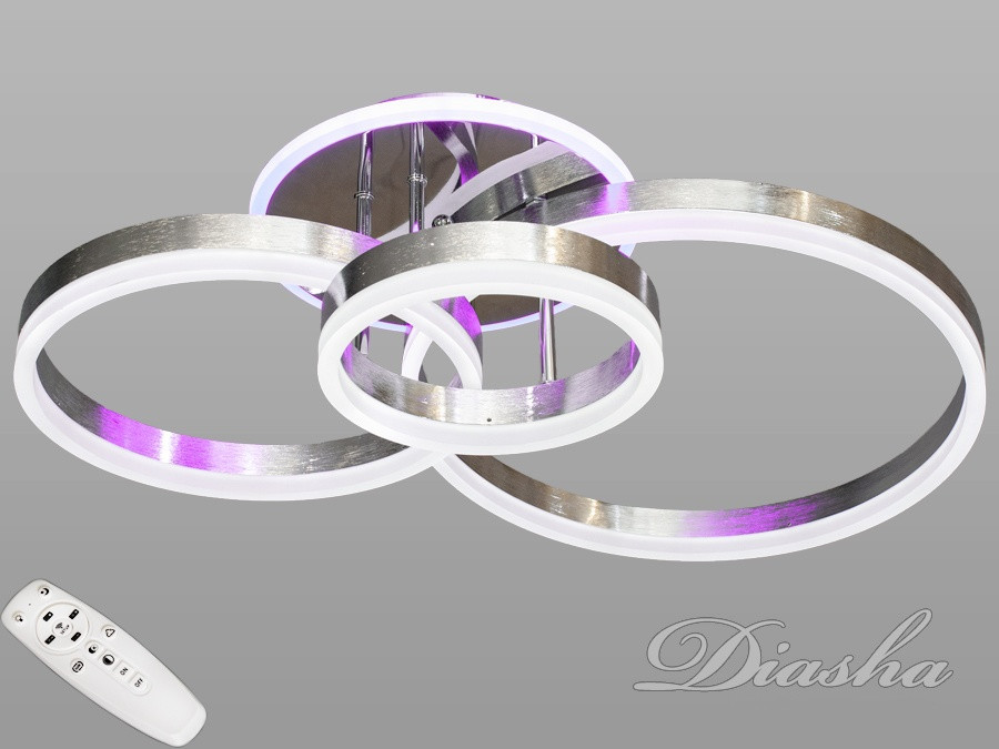 Стельова світлодіодна люстра з димером 8174/3NEW HR LED 3color dimmer, фото 1