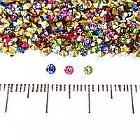 Камінці стрази різнокольорові асорті # 14 d-3,5 мм уп. \ 4гр (+ -) купити біжутерію дешево оптом в інтернеті