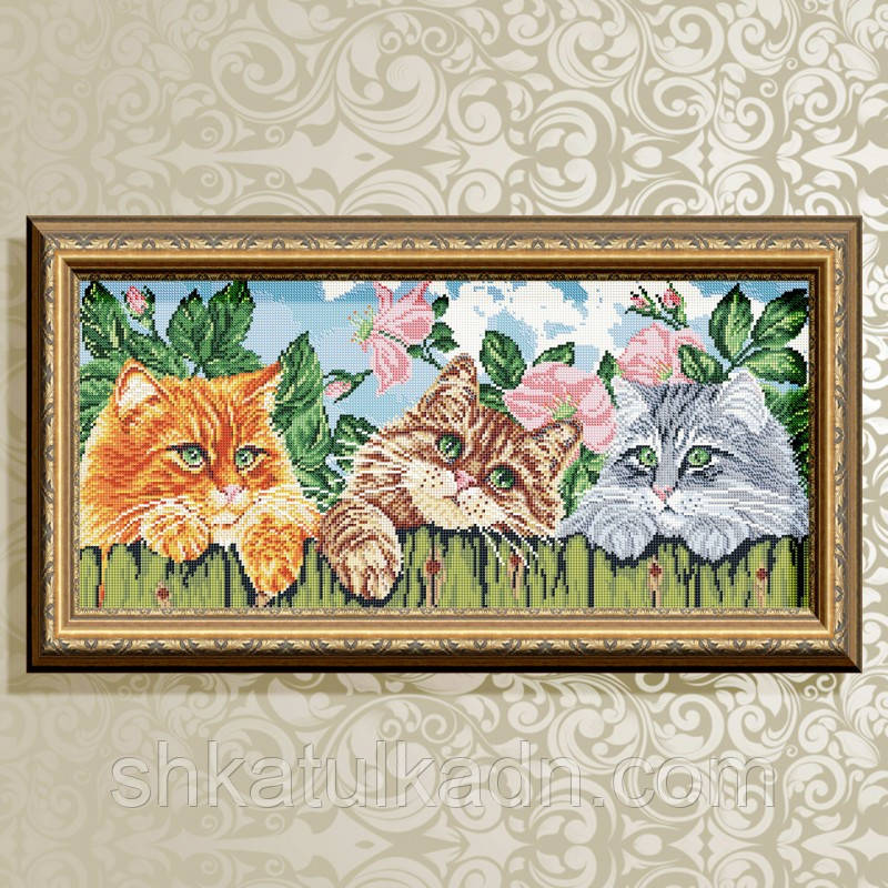 Схема для вишивання бісером На паркані, фото 1