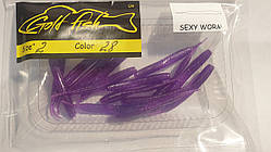 Силікон SEXY WORM 2" сьедобный "Gold fish" color 28