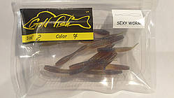 Силікон SEXY WORM 2" сьедобный "Gold fish" color 7