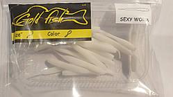 Силікон SEXY WORM 2" сьедобный "Gold fish" color 8