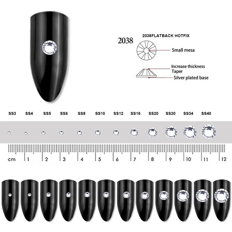 ДМС(Премиум!) Сrystal ss10(2.8mm) Горячая фиксация 100шт - фото 3 - id-p86946588