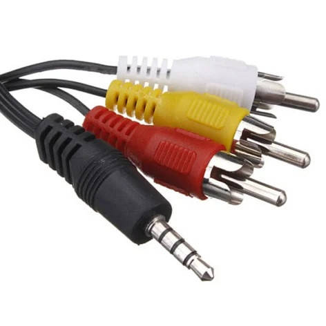 Аудіо відео Шт. 3.5 Шт. 3 RCA 1.2 м., фото 2