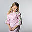 Жіноча туніка з довгим рукавом, з пояском, вишивка - вьюнок, тканина онікс, колір - рожевий, фото 2