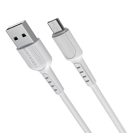 USB кабель Borofone BX16 Micro 1m белый, фото 2