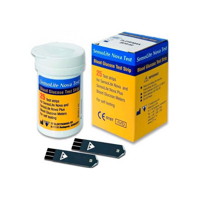 Купити Тест-смужки SensoLite Nova - Сенсолайт Нова 25шт., ціна 470 грн ...