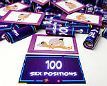 100 Sex Positions - Камасутра в картинках і в баночці - подарунок для закоханої пари - гра для дорослих, фото 5