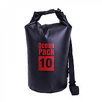 Сумка для герметичного хранения вещей Waterproof Bag 10L, Black