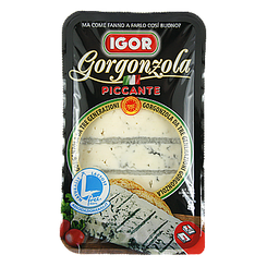 Сир горгонзола пікантна Ігор Igor piccante 150g 8шт/ящ (Код: 00-00005618)