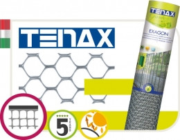 Декоративная изгородь TENAX EXAGON (1м*30м) серебро, яч. 19*20мм,