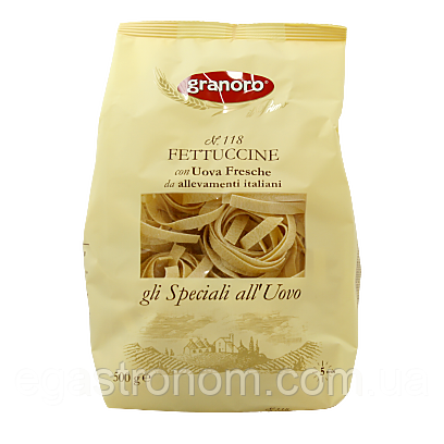 Макарони фетучіні №118 Граноро Granoro Fettuccine 500g 12шт/ящ (Код: 00-00005193), фото 1