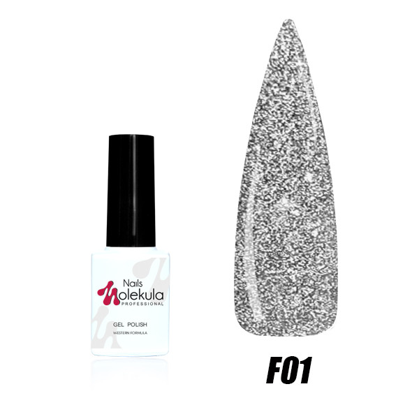 Світловідбиваючий Гель-лак Molekula Flash effect 6 ml №F01 865