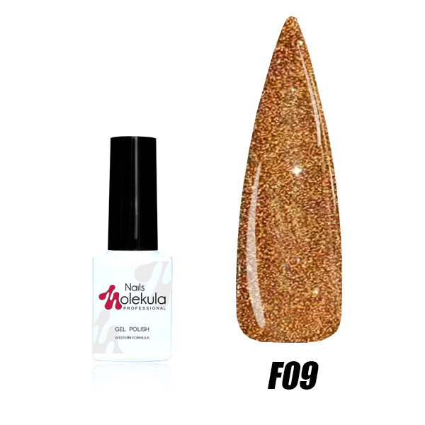 Світловідбиваючий Гель-лак Molekula Flash effect 6 ml №F09 862