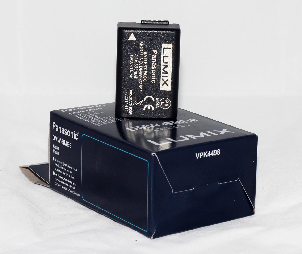 Акумулятор DMW-BMB9E (аналог DMW-BMB9, DMW-BMB9GK, DMW-BLE9GK, DMW-BLE9PP) для фотоапаратів Panasonic