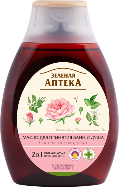 Масло для ванн і душа. Сандалового дерева, неролі, троянда 250 мл