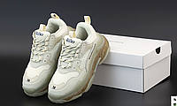 Кроссовки женские Balenciaga Triple S Clear Sole Beige бежевые Обувь Баленсиага Трипл С прозрачная подошва 38