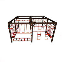 Дитячий мотузковий майданчик «максі» з 4 модулів