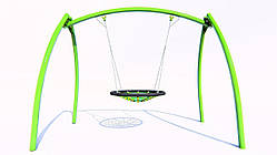 Гойдалки «Гніздо» на металевих стійках з гнучким підвісом