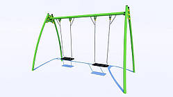 Гойдалки подвійні на металевих стійках