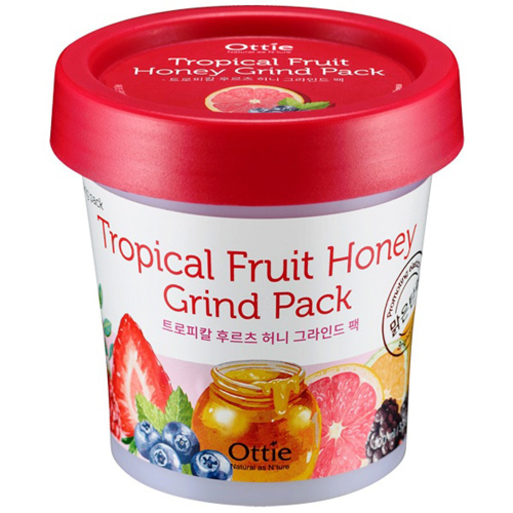 Фруктово-медова живильна нічна маска для обличчя Ottie Tropical Fruit Honey Grind Pack 100 мл (8809276015051)
