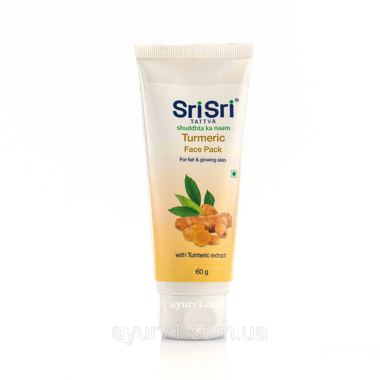 Маска для лица с турмериком (куркумой) от Sri-Sri Ayurveda/60g. - фото 1 - id-p339770324