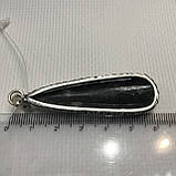 Окаменелый кулон из натурального окаменелого ортоцераса Индия, фото 5