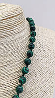 Кольє з натурального каменю Малахіт