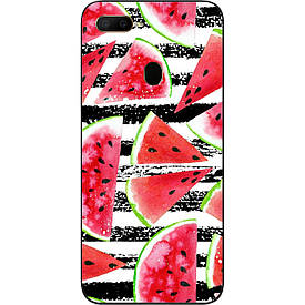 Бампер силіконовий для OPPO A12 з малюнком Кавун