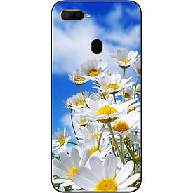 Бампер силіконовий для OPPO A12 з малюнком Ромашки