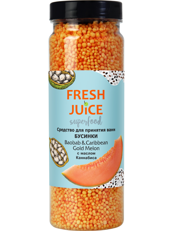 Засіб для ванн Superfood Baobab & Caribbean Gold Melon 450 г Fresh Juice