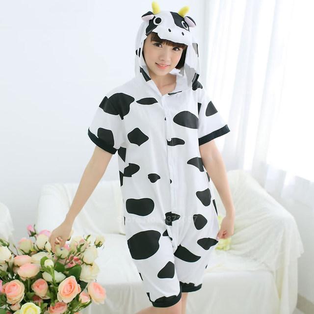 Летний костюм кигуруми Хлопковый Пижама корова летняя (4003) - фото 1 - id-p1362132943