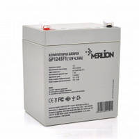 Аккумуляторная батарея MERLION AGM GP1250F1, 12V 5Ah ( 90 х 70 х 100 (105) ) Q10