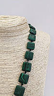 Кольє з натурального каменю Малахіт