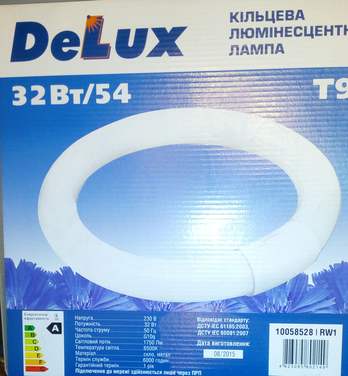 Лампа люмінесцентна кільцева DELUX Т9 32 Вт/54: продаж, ціна у Одесі ...