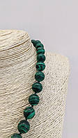 Кольє з натурального каменю Малахіт