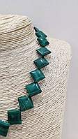 Кольє з натурального каменю Малахіт