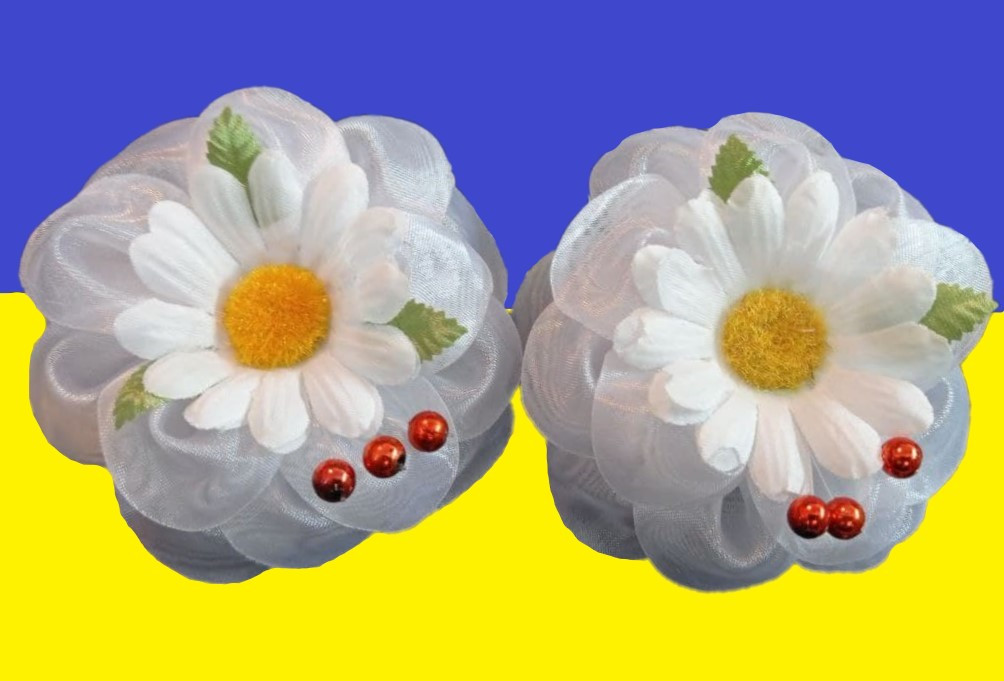 Бант на резинці під вишиванку (пара)