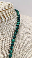 Кольє з натурального каменю Малахіт