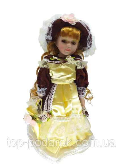Кукла фарфоровая декоративная Эмма высота 30см - фото 1 - id-p5415892