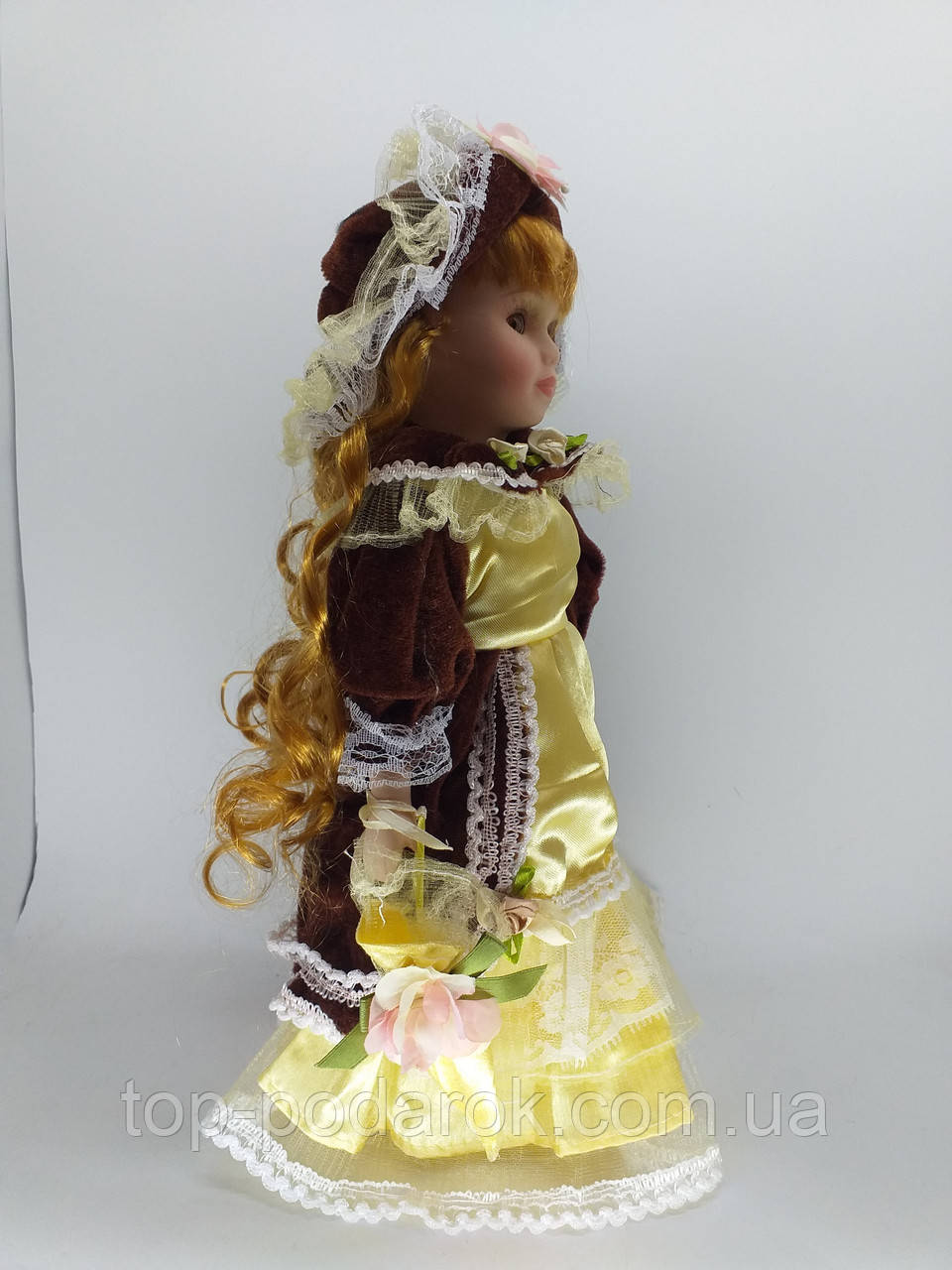 Кукла фарфоровая декоративная Эмма высота 30см - фото 3 - id-p5415892